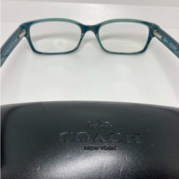 Coach Women's Eyeglass Frames and Case Dark Tortoise/Teal 5116 (50 16 135) - Picture 4 of 12